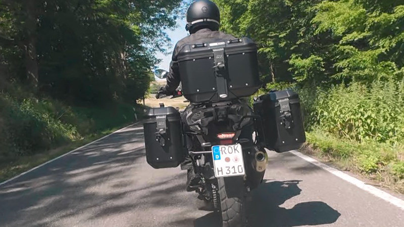 Givi Dolomiti Koffersystem von hinten
