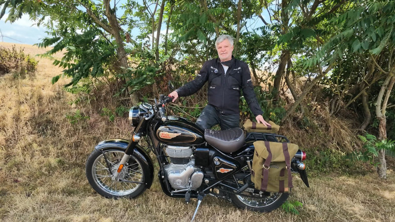 Die Honda NC750x und ich beim Intro