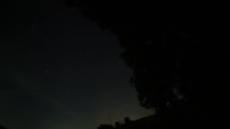Sternenhimmel mit der Timelapse-Funktion meiner Action Cam