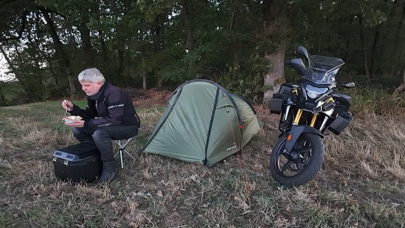 Das Wildcamp steht