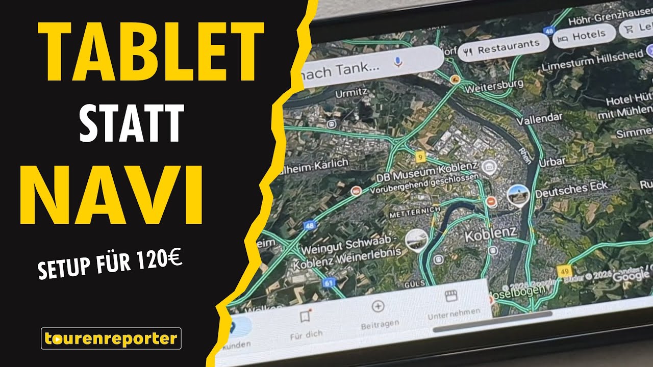 🏍️ Tablet statt Motorrad-Navi – mein günstiges Praxis-Setup