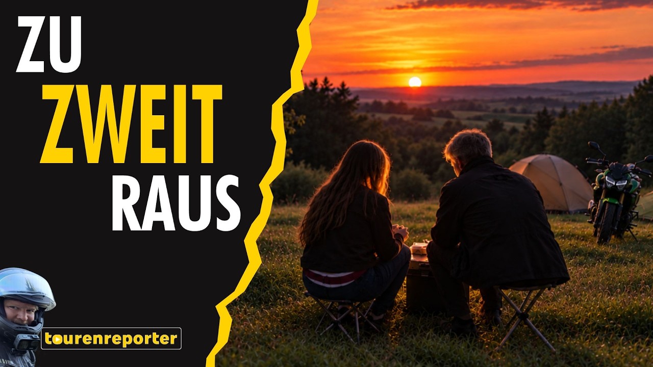 Meine Stieftochter & ich – zwei Motorräder 🏍️ eine Nacht Wildcampen ⛺